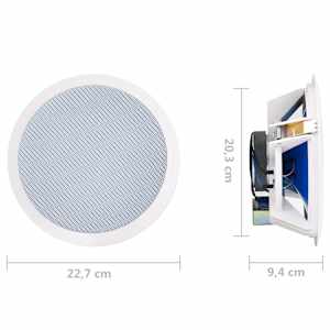 Vestavěné nástěnné a stropní reproduktory s tweeterem 2ks 360 W - obrázek 6