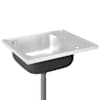 vidaXL valamu &auml;ravoolukomplekt, h&otilde;be, 600x500x155 mm, roostevaba teras