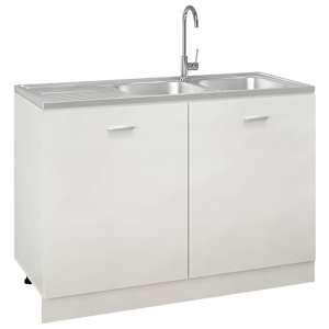 Kuchyňský dvojitý dřez stříbrný 1 200x500x155 mm nerezová ocel - obrázek 4