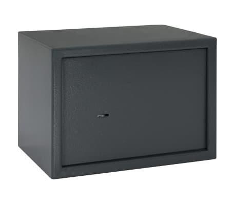 vidaXL Mechaninis seifas, tamsiai pilkos spalvos, 35x25x25cm, plienas