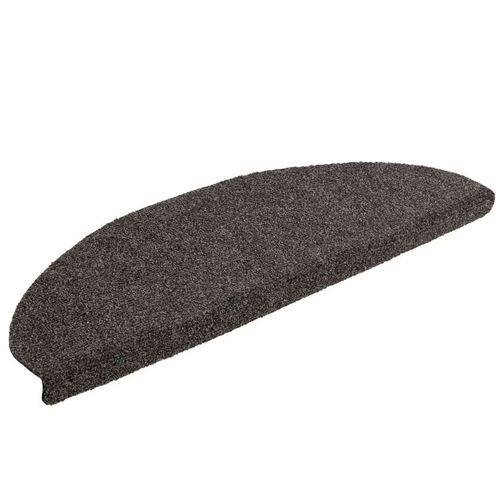 vidaXL Trapmatten zelfklevend 15 st 65x21x4 cm naaldvilt antraciet afbeelding