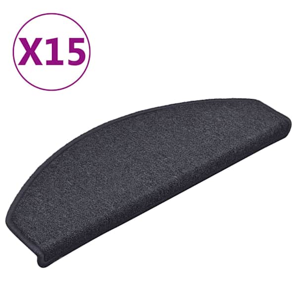 vidaXL trepimatid 15 tk 65 x 24 x 4 cm tumehall ja sinine poolringikujulised suured