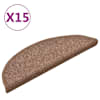 vidaXL Trepimatid 15 tk 56 x 17 x 3 cm Non-Slip Pruun
