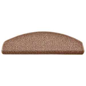 Schodové rohože 15 ks 65 x 24 x 4 cm hnědé, půlkulaté, velké - obrázek 4