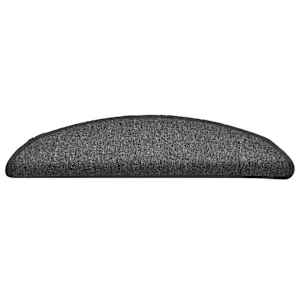 Schodové rohože 15 ks 56 x 17 x 3 cm tmavě šedé, půlkulaté - obrázek 5