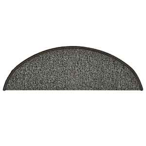 Schodové rohože 15 ks 56 x 17 x 3 cm tmavě šedé, půlkulaté - obrázek 6