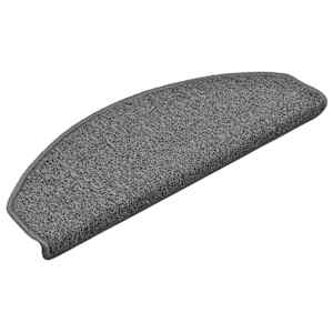 Schodové rohože 15 ks 65 x 24 x 4 cm tmavě šedé, půlkulaté, velké - obrázek 3