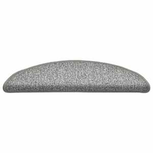 Schodové rohože 15 ks 56 x 17 x 3 cm světle šedé, půlkulaté - obrázek 5