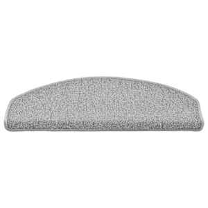 Schodové rohože 15 ks 65 x 24 x 4 cm světle šedé, půlkulaté, velké - obrázek 4