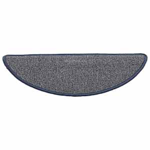 Schodové rohože 15 ks 56 x 17 x 3 cm světle šedé a modré, půlkulaté - obrázek 6