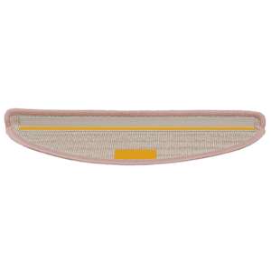 Schodové rohože 15 ks 56 x 17 x 3 cm světle růžové, půlkulaté - obrázek 5