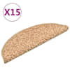 vidaXL trepimatid 15 tk 56 x 17 x 3 cm kuldsed poolringikujulised
