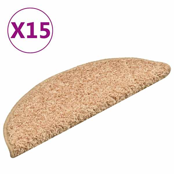vidaXL trepimatid 15 tk 56 x 17 x 3 cm kuldsed poolringikujulised