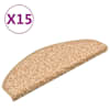 vidaXL trepimatid 15 tk 65 x 21 x 4 cm kuldsed poolringikujulised suured