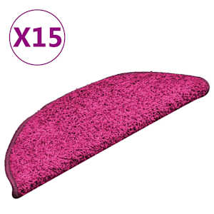 vidaXL trepimatid 15 tk 56 x 17 x 3 cm roosad poolringikujulised
