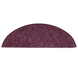 Schodové rohože 15 ks 56 x 17 x 3 cm tmavě fialové půlkulaté - obrázek 6