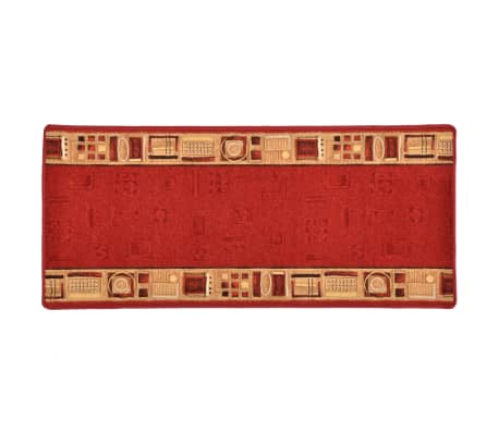 vidaXL Tapis de couloir Support de gel Rouge 67x150 cm