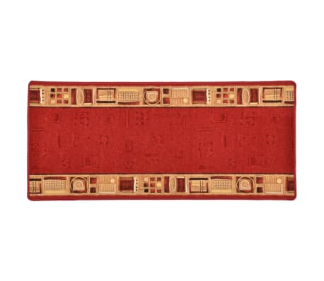 vidaXL Dywanik z żelowym spodem, czerwony, 67 x 200 cm