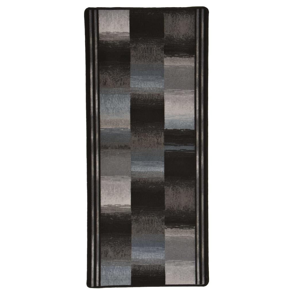 Poza vidaXL Covor traversa, suport gel, negru, 67 x 120 cm