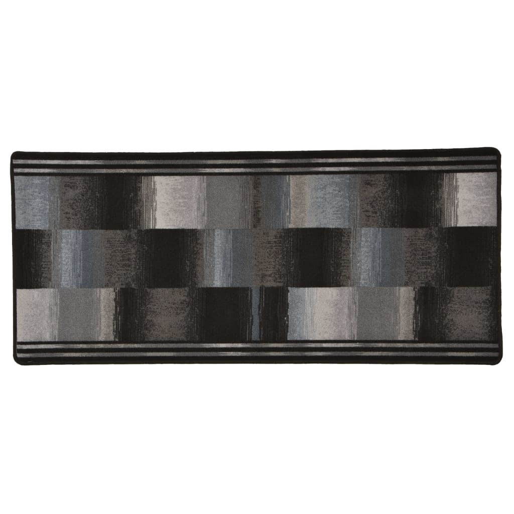 vidaXL Tapis de couloir Support de gel Noir 67x120 cm