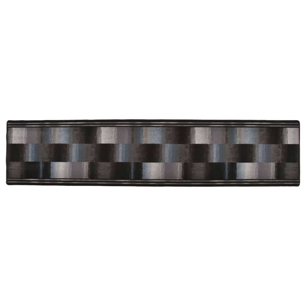 vidaXL tæppeløber 67x300 cm gelunderside sort