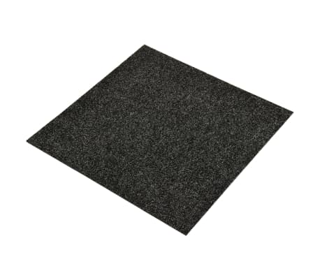 vidaXL Dale mochetă pentru podea, 20 buc., negru, 5 m²
