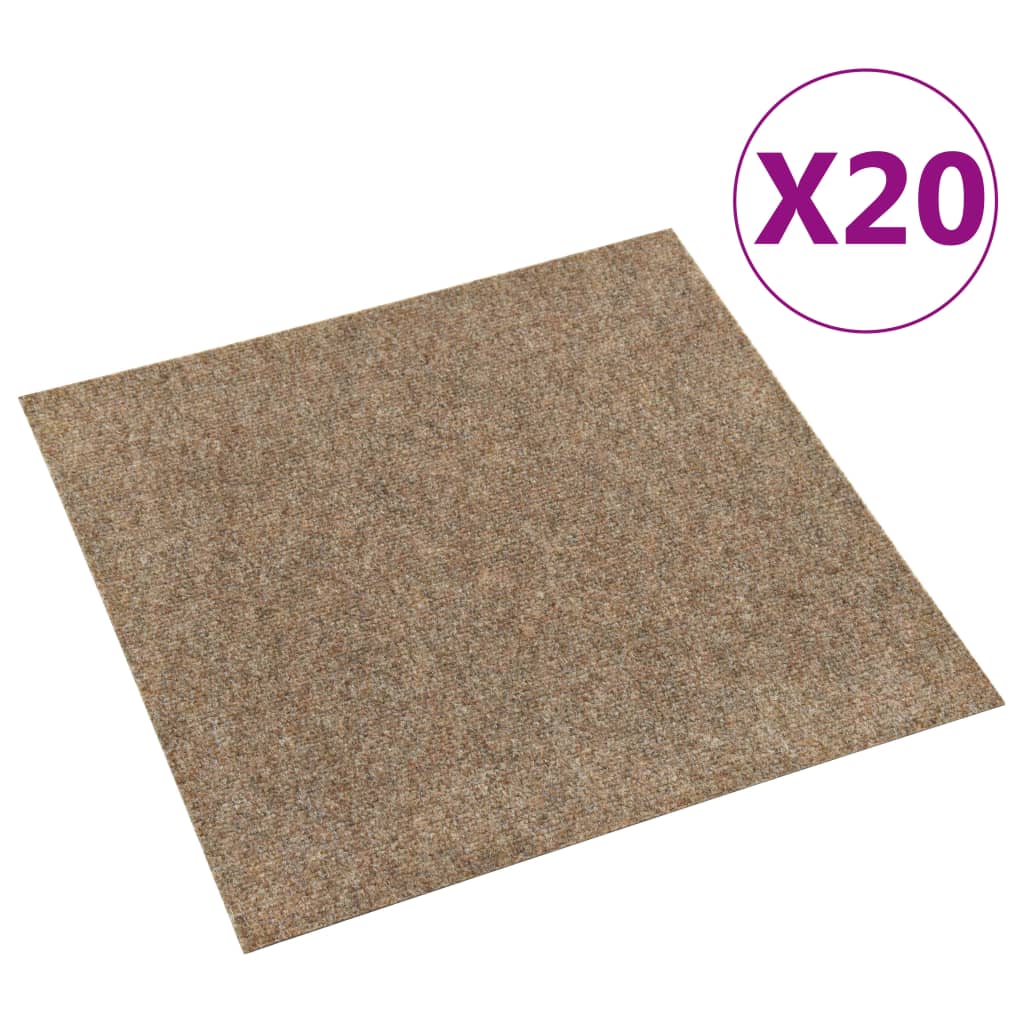 vidaXL Tekstiililaatta 20 kpl 5 m² beige