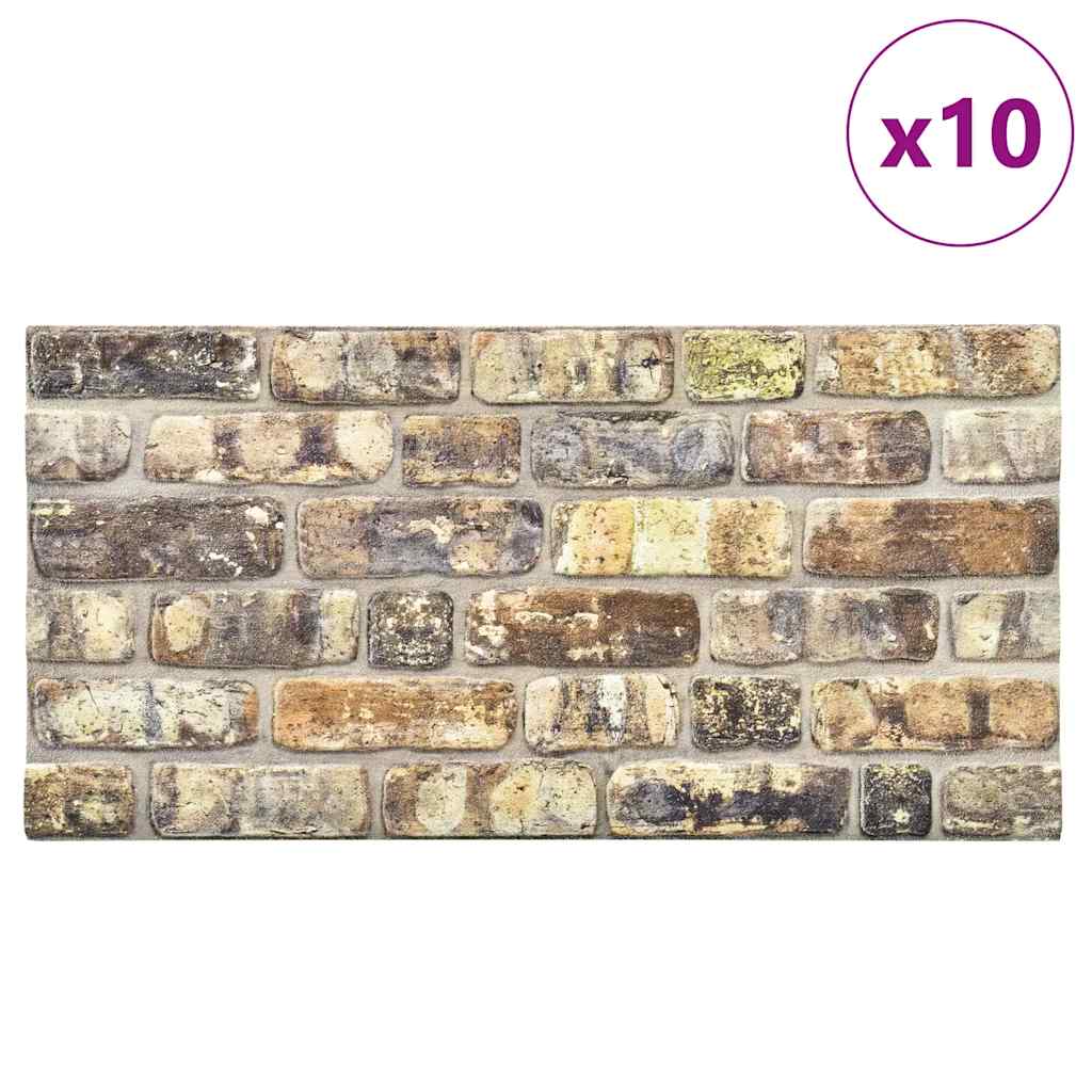 

vidaXL 11 st Wandpanelen 3D meerkleurige baksteen EPS