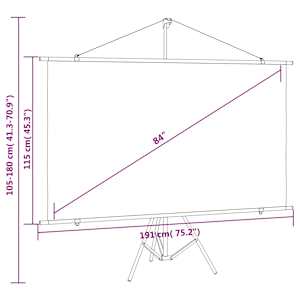 Projekční plátno se stativem 84" 16 : 9 - obrázek 9