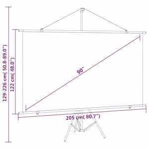 Projekční plátno se stativem 90" 16 : 9 - obrázek 9