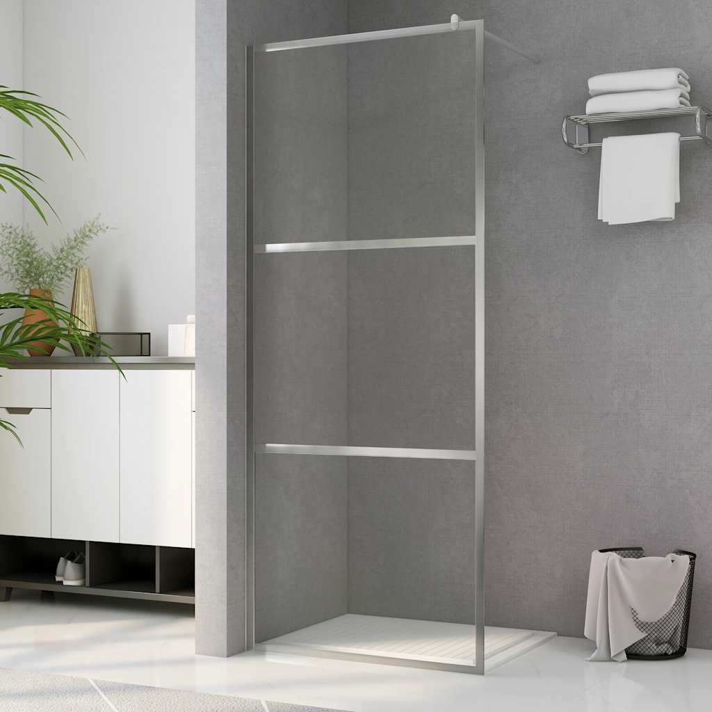 vidaXL Duschwand für Begehbare Dusche mit Klarem ESG-Glas 100x195 cm