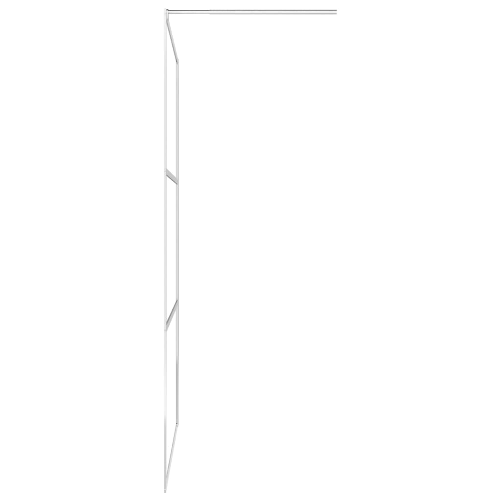 Zuhanyfal átlátszó ESG üveggel 115 x 195 cm 