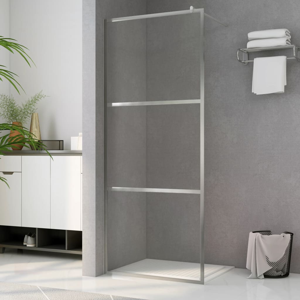 vidaXL Paravan de duș walk-in, 115 x 195 cm, sticlă ESG transparentă vidaxl.ro