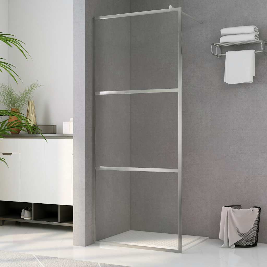vidaXL Walk-in suihkun seinäke kirkas ESG-lasi 115x195 cm