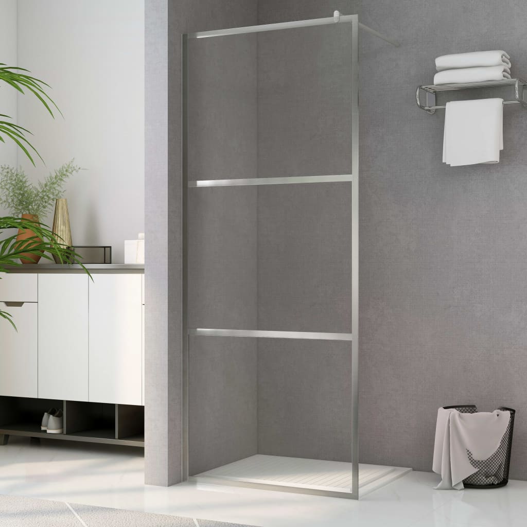 vidaXL Duschwand für Begehbare Dusche mit Klarem ESG-Glas 140x195 cm