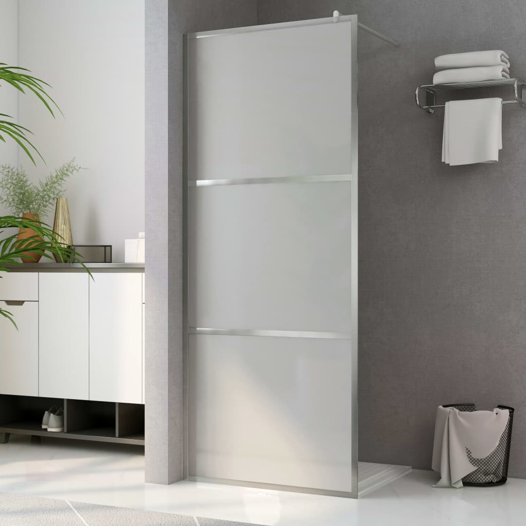 vidaXL Paravan de duș walk-in, 90 x 195 cm, sticlă ESG mată vidaxl.ro