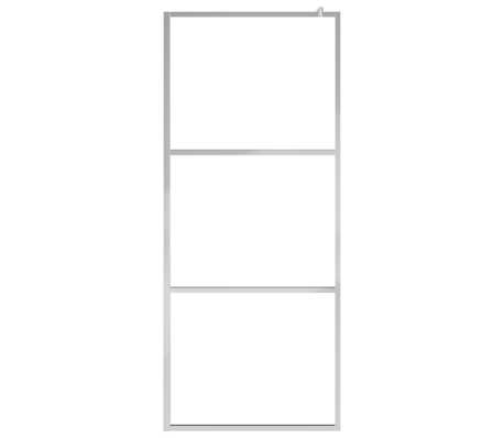 vidaXL Begehbare Duschwand mit voll mattiertem ESG-Glas 140x195 cm