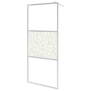Zástěna do průchozí sprchy ESG sklo design s kameny 90 x 195 cm - obrázek 2