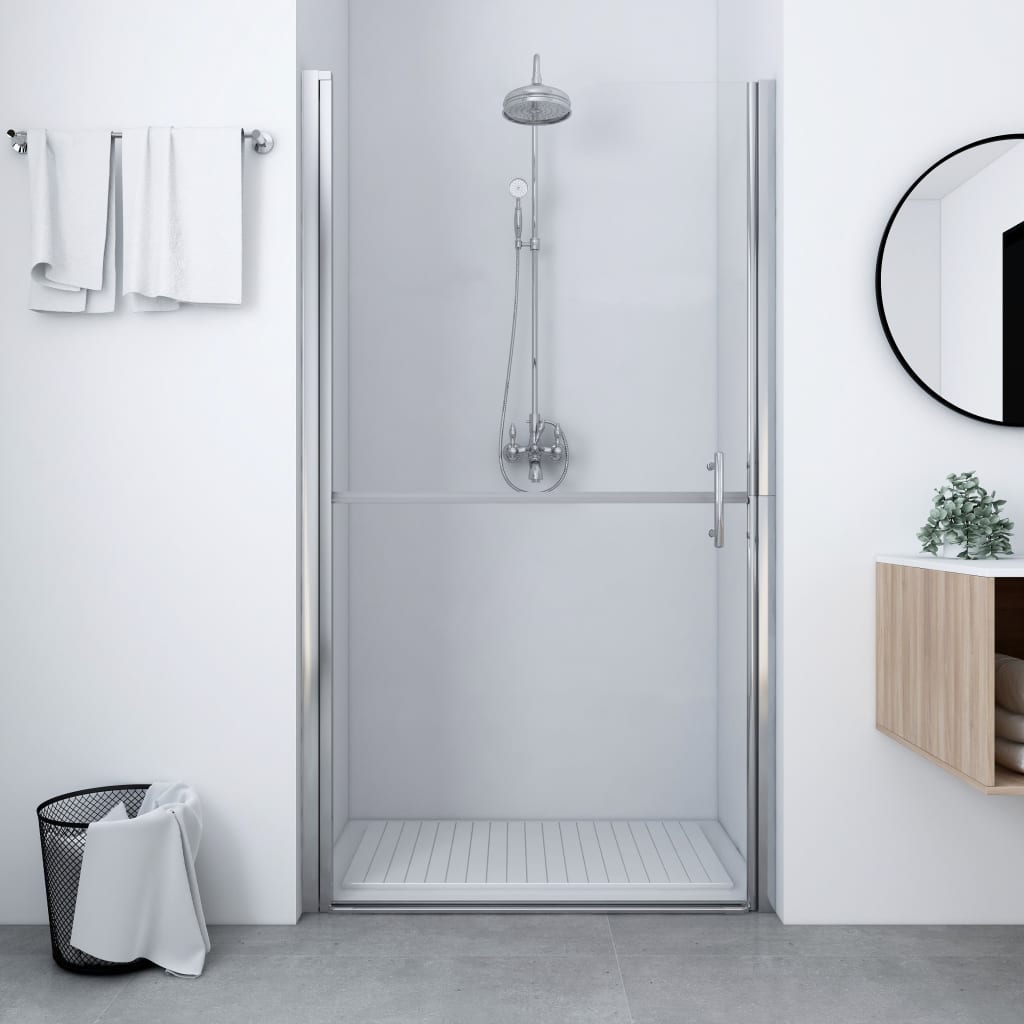 vidaXL Ușă de duș, 91 x 195 cm, sticlă securizată imagine vidaxl.ro