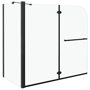 vidaXL kahekordselt volditav du&scaron;inurk, ESG, 120 x 68 x 130 cm, must