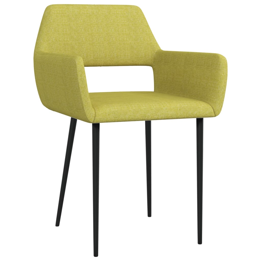 

vidaXL Eetkamerstoelen 2 st stof groen