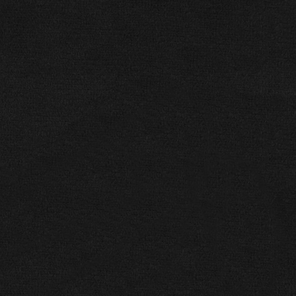 Трапезни столове, 2 бр, черни, кадифе