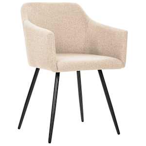 323095 vidaXL Dining Chairs 2 pcs Cream Fabric - obrázek 2