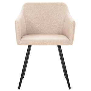 323095 vidaXL Dining Chairs 2 pcs Cream Fabric - obrázek 3