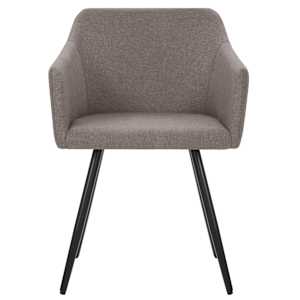 Jídelní židle 2 ks taupe textil - obrázek 3