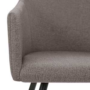 Jídelní židle 2 ks taupe textil - obrázek 5