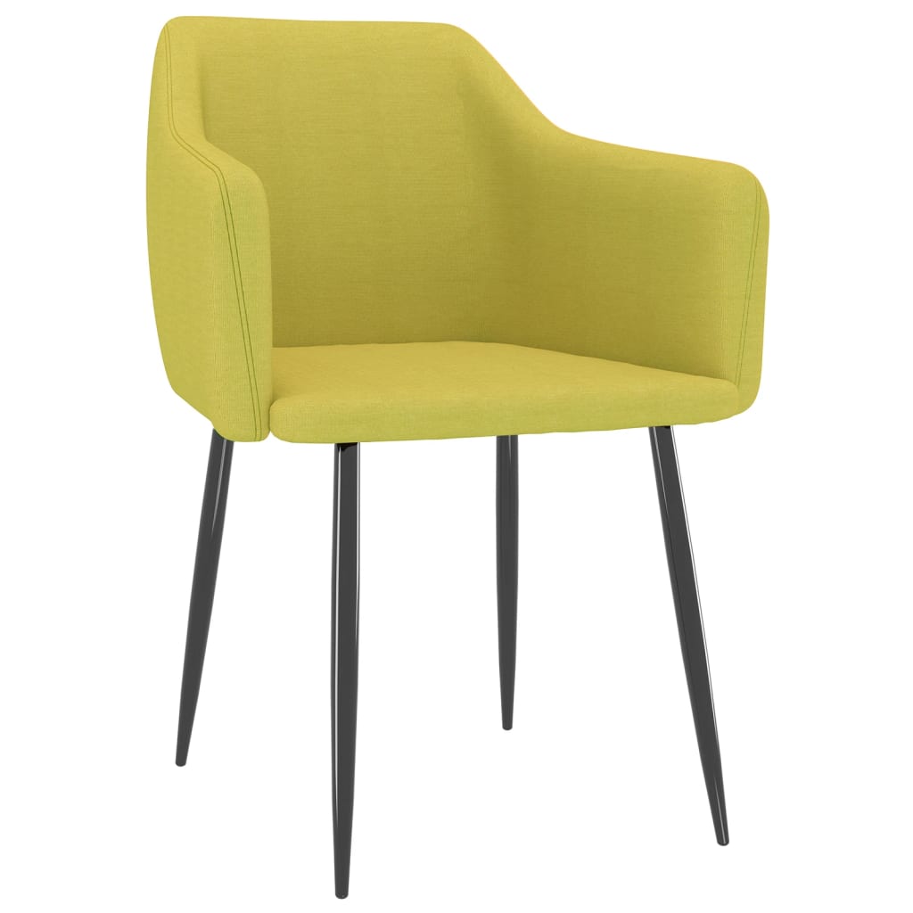 

vidaXL Eetkamerstoelen 2 st stof groen
