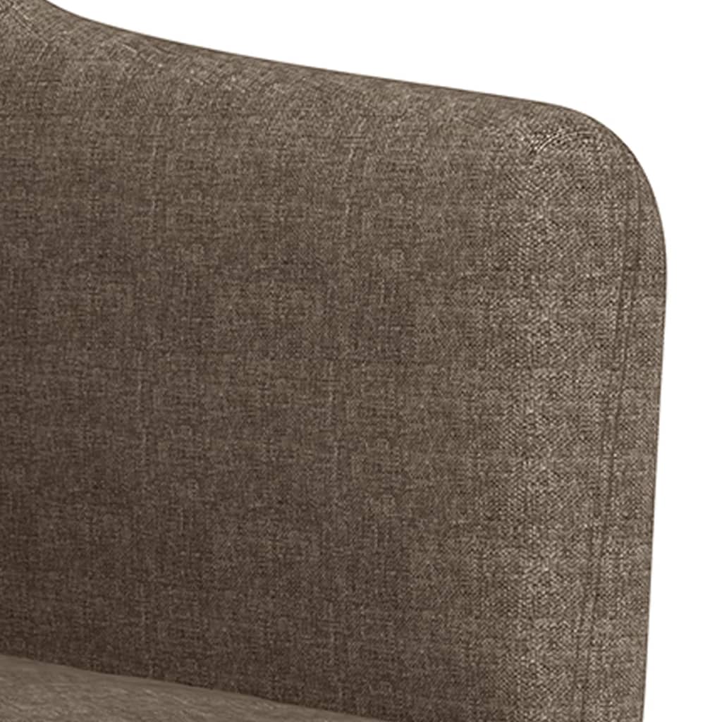 Scaune de bucătărie, 2 buc., gri taupe, material textil