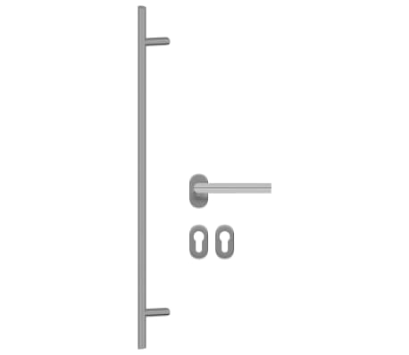 vidaXL Türgriff und Stoßgriff Set PZ 1000 mm Edelstahl