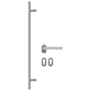 vidaXL D&ouml;rrhandtag och draghandtag set PZ 1000 mm rostfritt st&aring;l